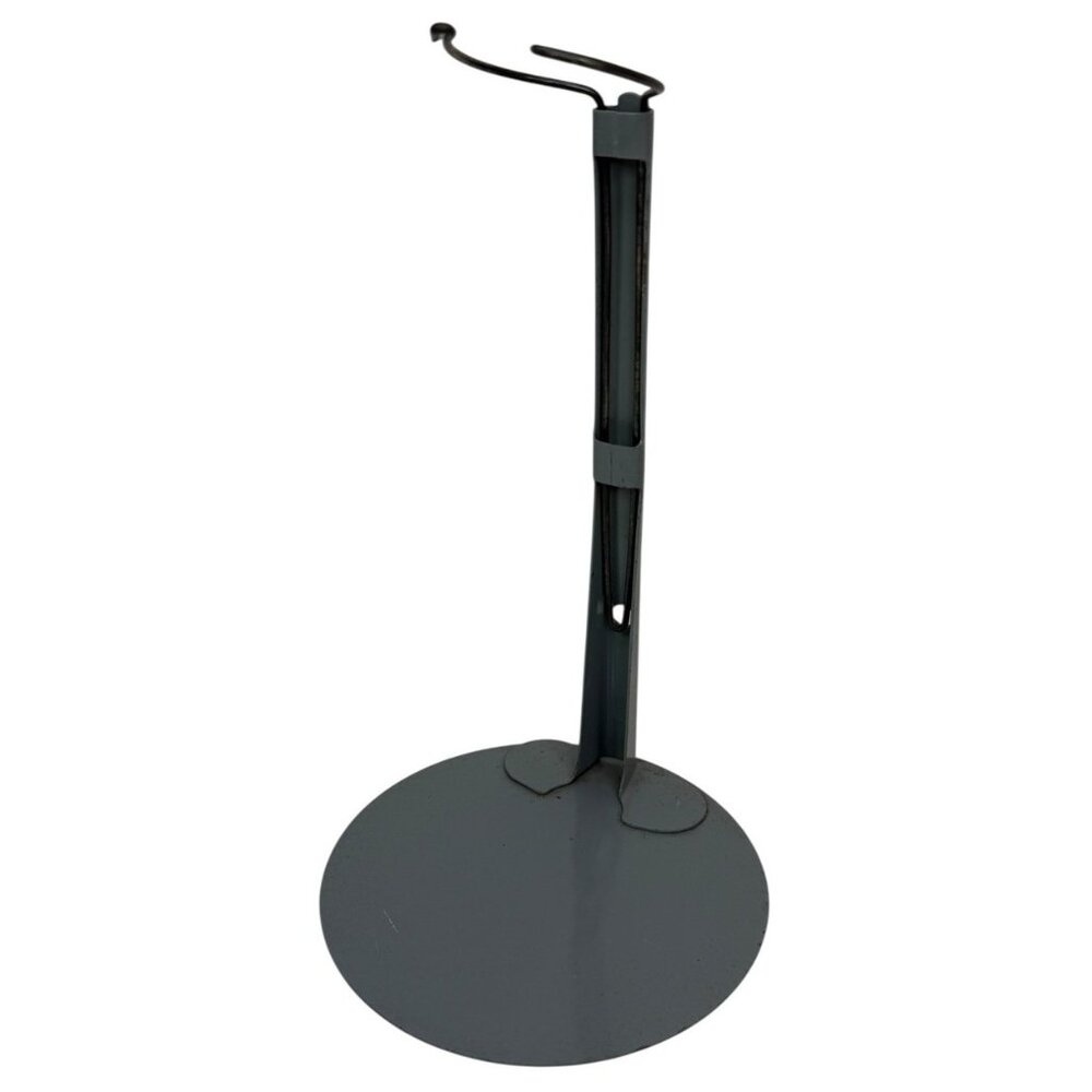 VTG Light/Dove Gray KAISER Doll Stand 4.5" Base Adjusts for 12-17" Doll Height